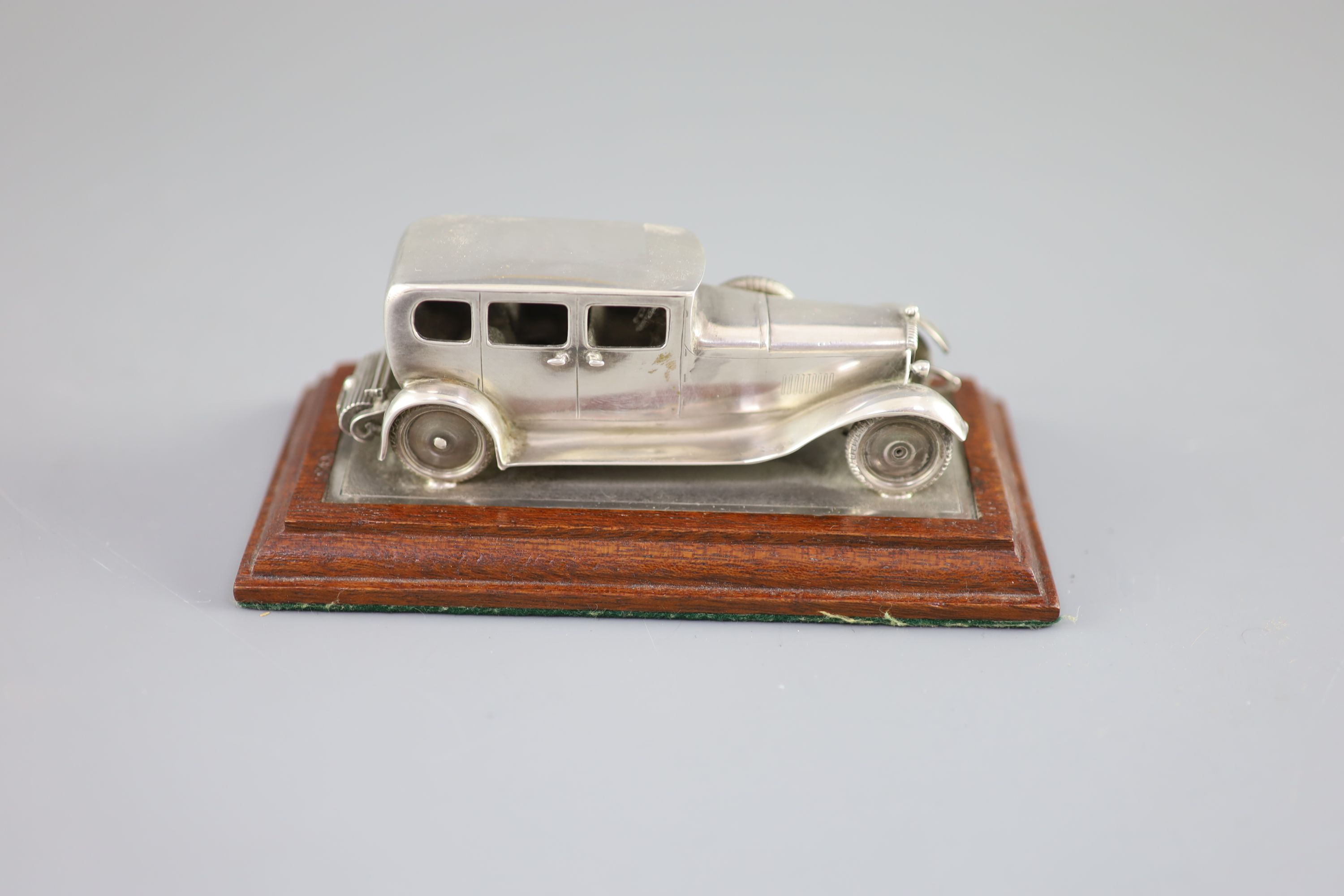 A George V miniature silver model of a Daimler Limousine, by Goldsmiths & Silversmiths Co Ltd